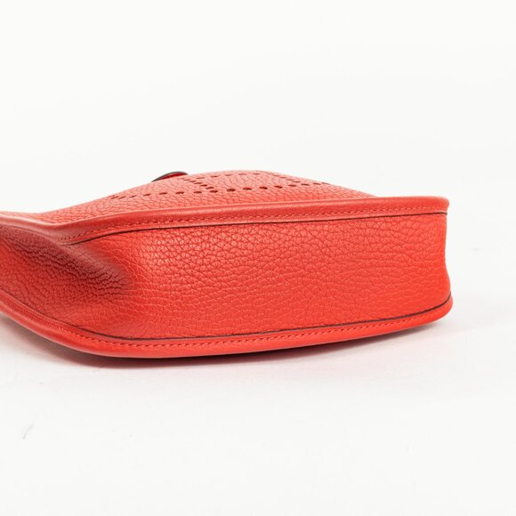 Hermes Evelyne TPM Rouge Pavoine Taurillon Clemence Leather Shoulder Bag - Picture 5 of 14